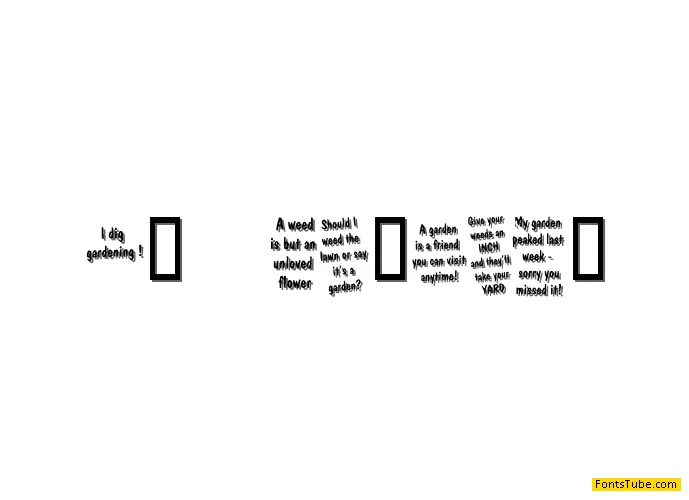 KR Gardenz Font
