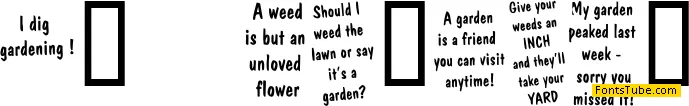 KR Gardenz Font