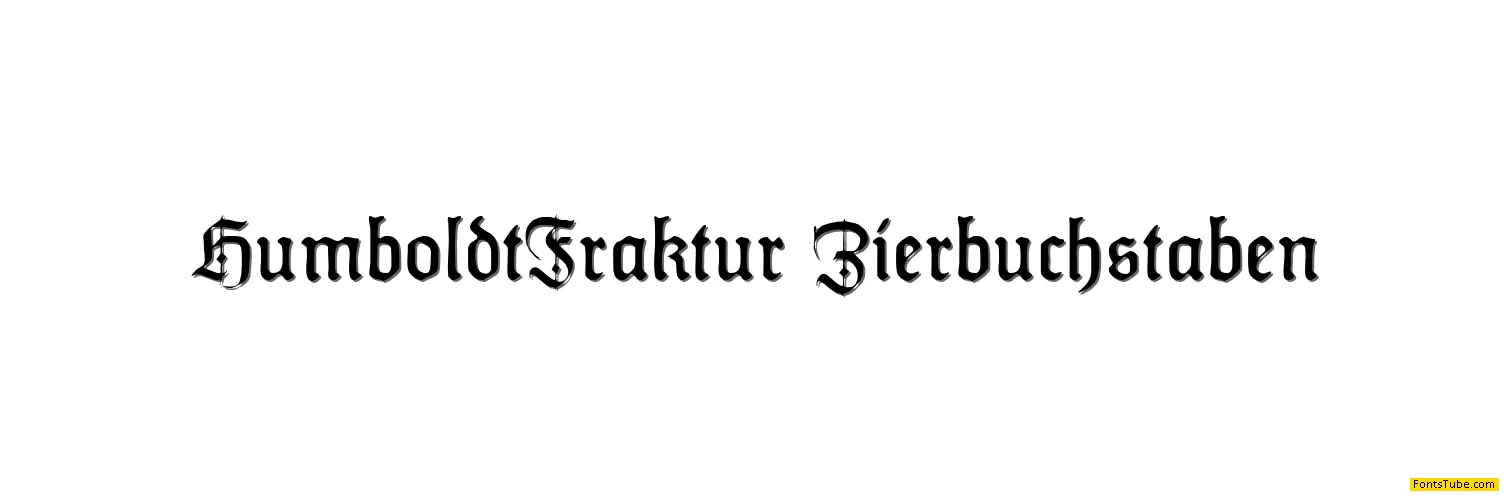 Humboldt Fraktur Font Family