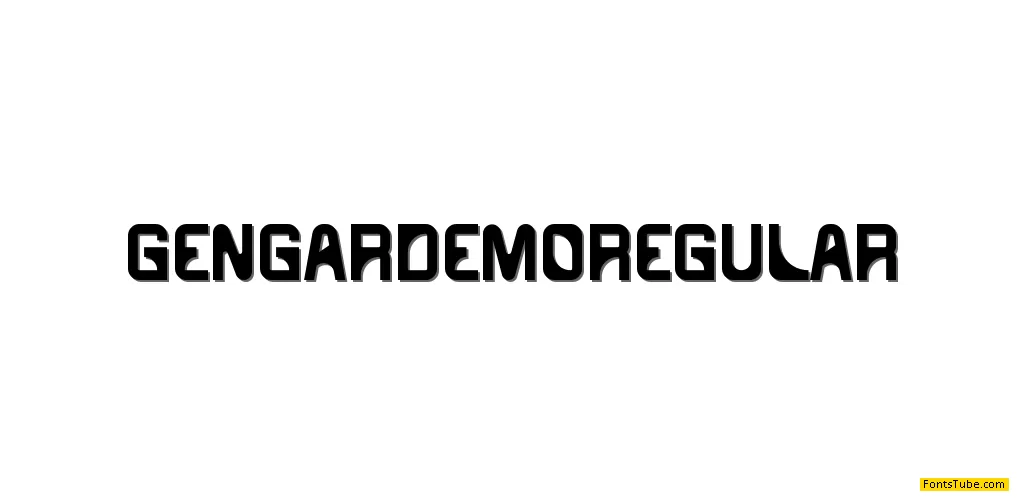 Gengar Demo Font