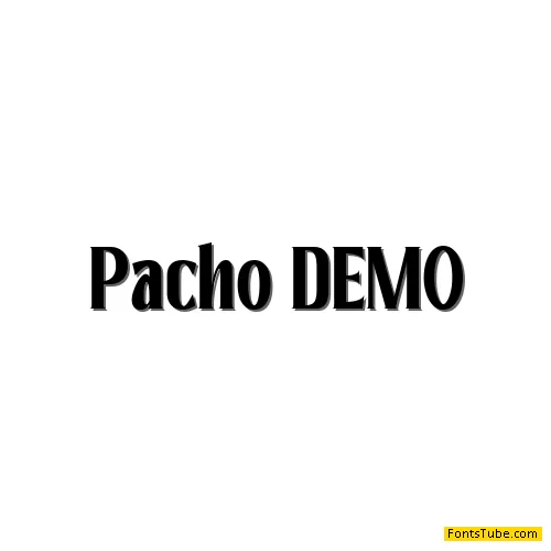 Pacho DEMO Font