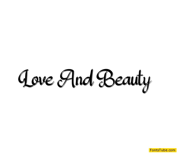 Love And Beauty Font
