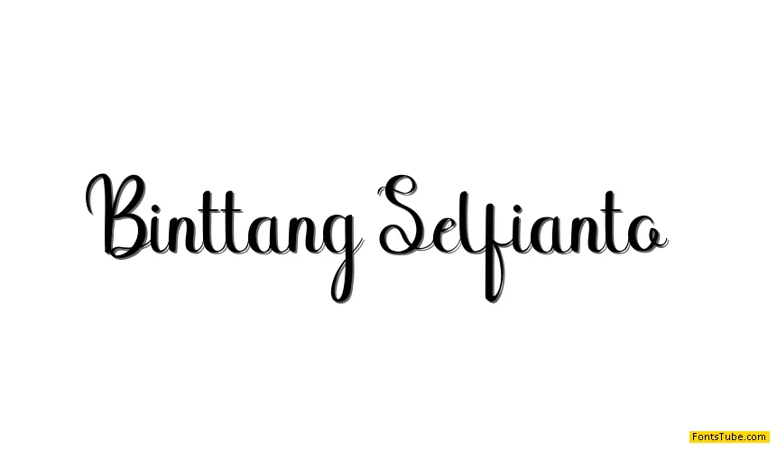 Binttang Selfianto Font