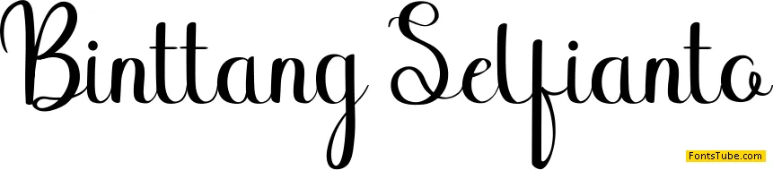 Binttang Selfianto Font