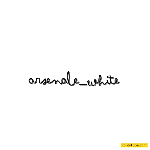 Arsenale White Font