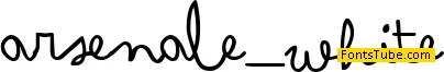Arsenale White Font