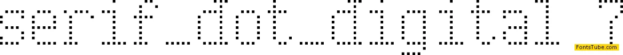 Serif Dot Digital-7 Font