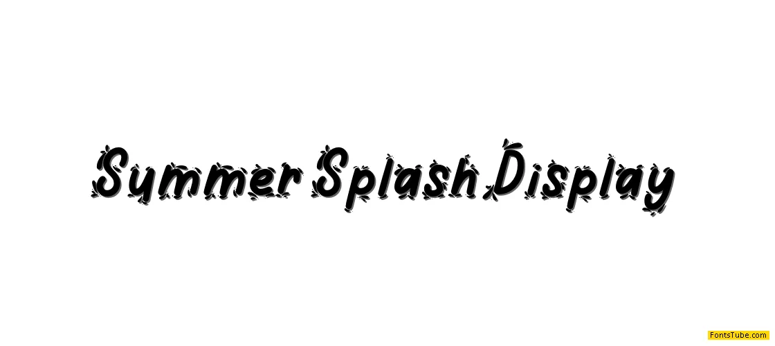Summer Splash Font Family
