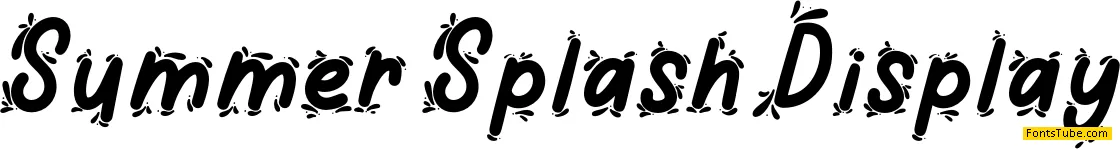 Summer Splash Font Family