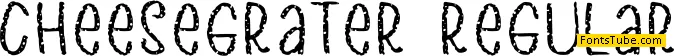 Cheese Grater Font
