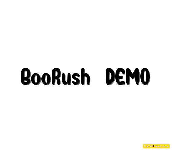 BooRush Font