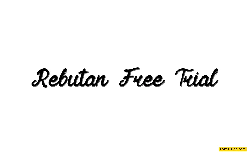 Rebutan Free Trial Font