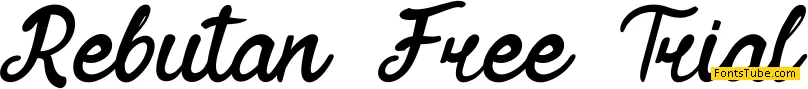 Rebutan Free Trial Font