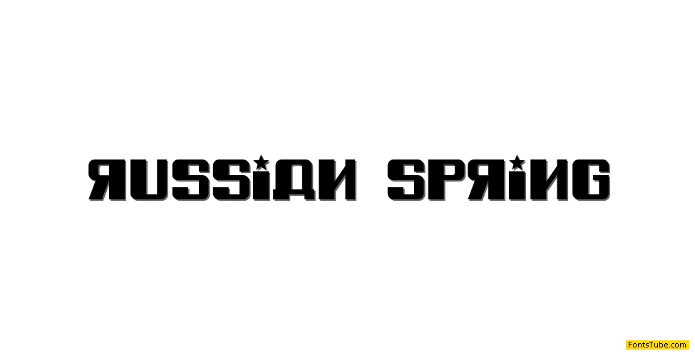 Russian Spring Font Family