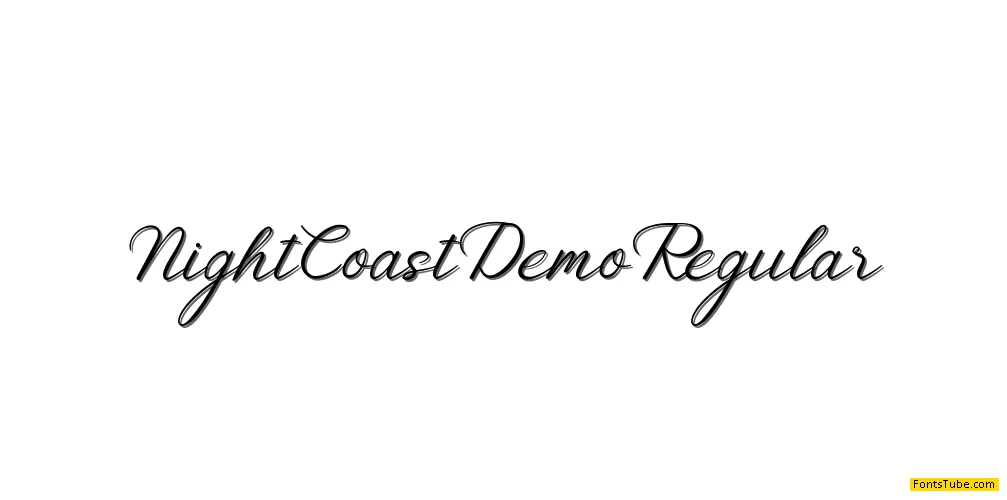 Night Coast Demo Font