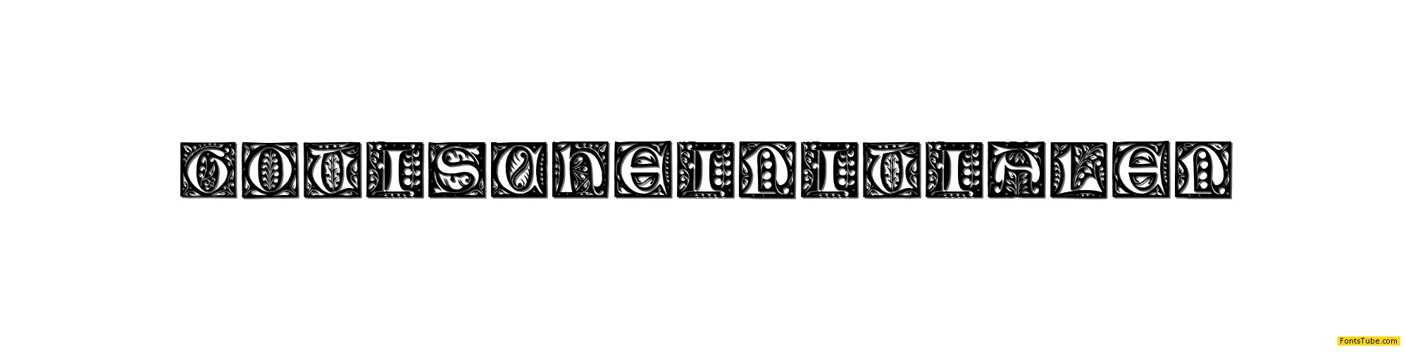 Gotische Initialen Font