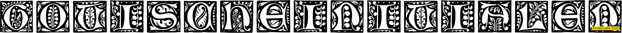 Gotische Initialen Font