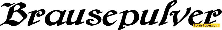 Brausepulver Font