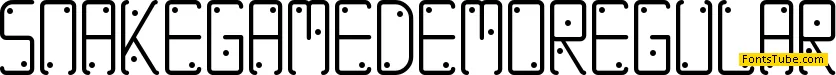 Snake Game Demo Font