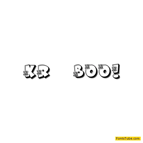 KR Boo! Font