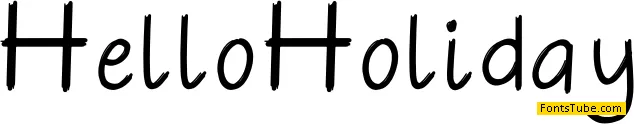 Hello Holiday Font