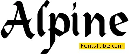 Alpine Font