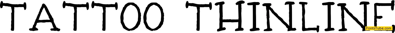 Tattoo Thinline Font