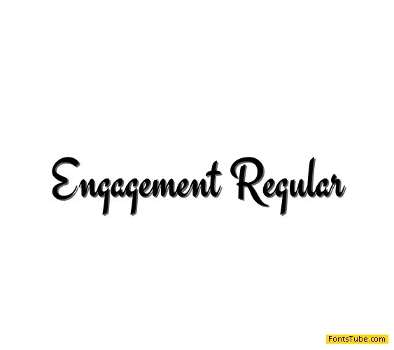 Engagement Font