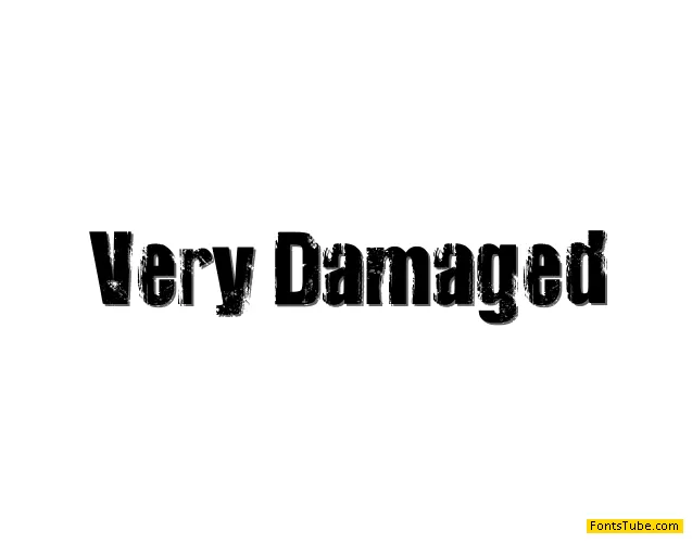 Very Damaged Font