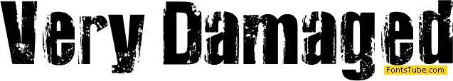 Very Damaged Font