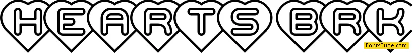 Hearts BRK Font