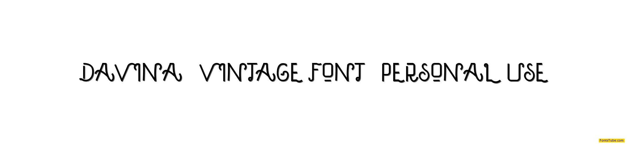DAVINA - VINTAGE FONT Font