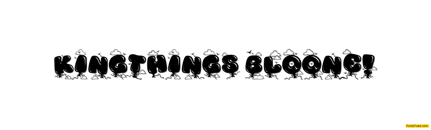 Kingthings Bloone! Font