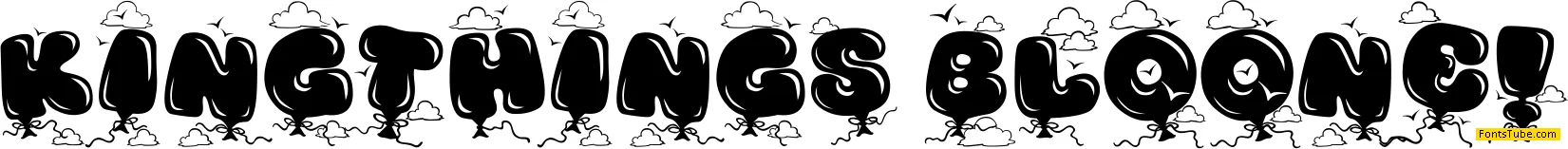 Kingthings Bloone! Font