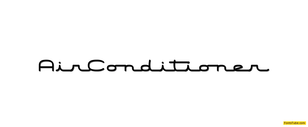 Air Conditioner Font
