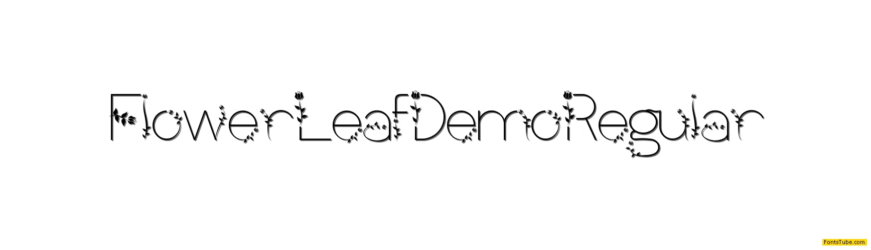Flower Leaf Demo Font