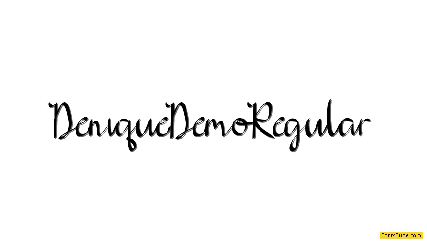 Denique Demo Font