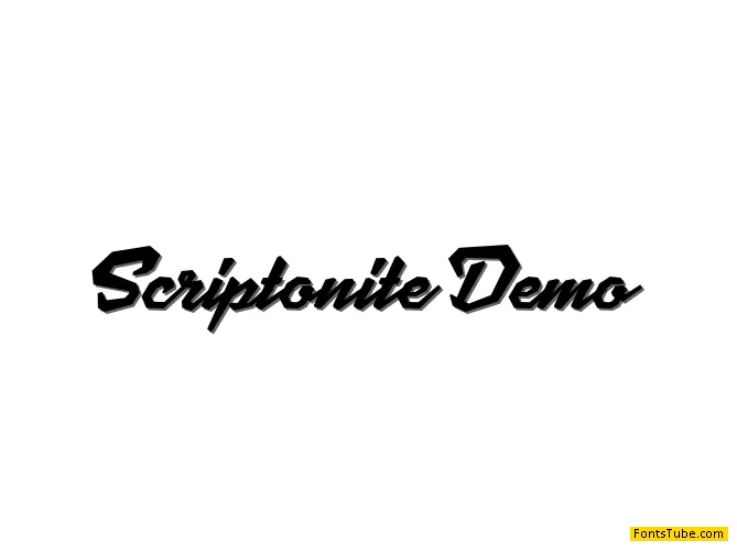 MJ Scriptonite Demo Font