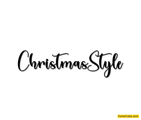 Christmas Style - Personal Use Font
