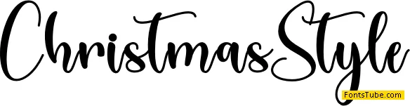 Christmas Style - Personal Use Font