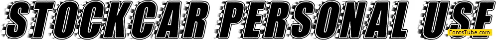 STOCKCAR PERSONAL USE Font