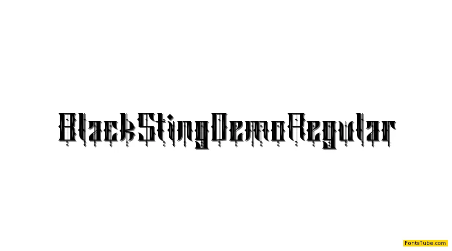 Black Sting Demo Font