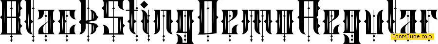Black Sting Demo Font