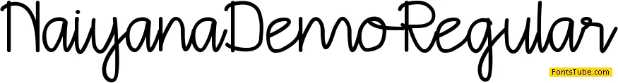 Naiyana Demo Font