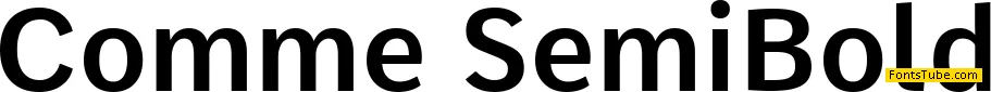 Comme Font Family