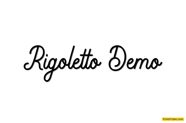Rigoletto Demo Font