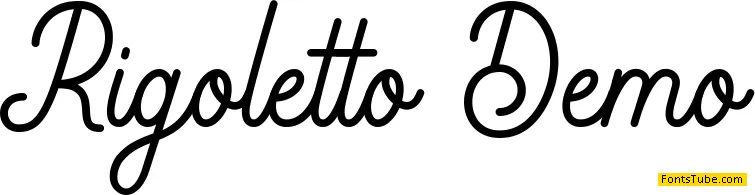 Rigoletto Demo Font