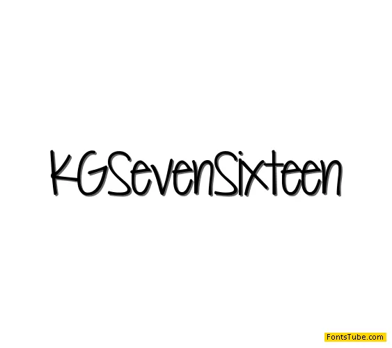 KG Seven Sixteen Font