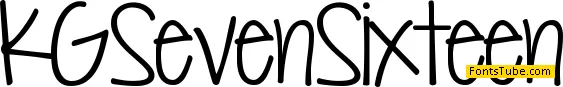 KG Seven Sixteen Font