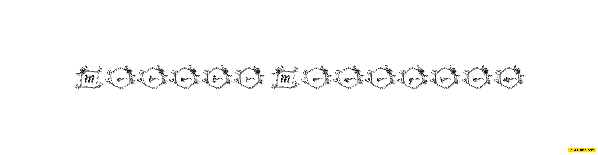 Abilane Flower Monogram